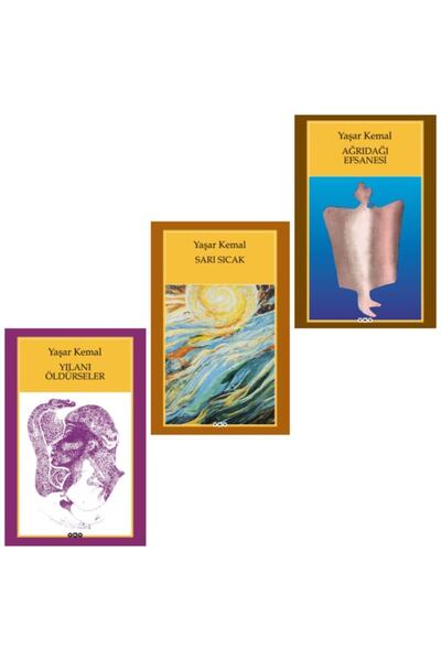 Yapı Kredi Yayınları Yılanı Öldürseler - Sarı Sıcak - Ağrıdağı Efsanesi, Yaşar Kemal 3 Kitap