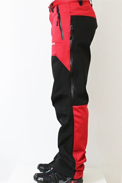 Mudwill Erkek Kırmızı Outdoor Kışlık Softshell Pantolon