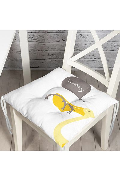 Realhomes Aquarium Themed Children's Room Fluffy Chair Cushion on White Floor
