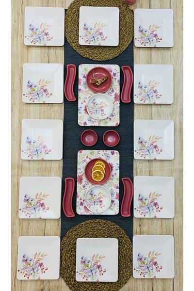 Keramika Spring Breakfast Set 24 Pieces for 12 People