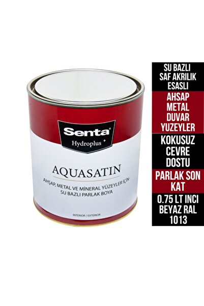 Senta Boya Senta Aquasatin Su Bazlı Ahşap,plastik Ve Metal Boyası Hydroplus 0...