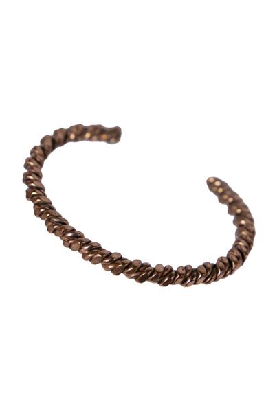 Genel Markalar Üçlü Burma Dövülmüş Kalın Saf Bakır Bilezik Manyetik Alan Artralji Yel Bilekliği