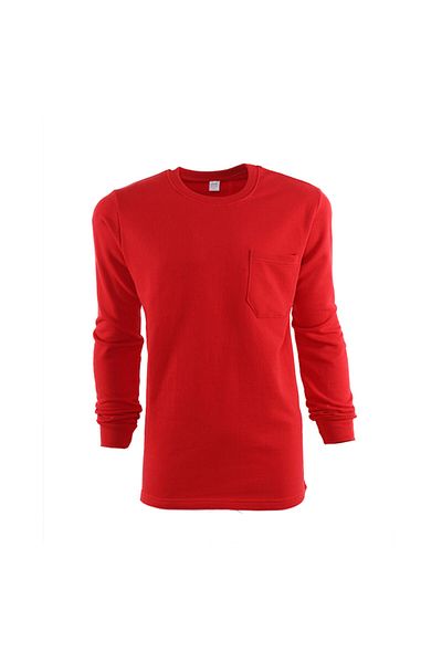 Çamdalı İş Elbiseleri Red Sweatshirt Crew Neck Red 20/10 Two Thread Winter Work Sweatshirt