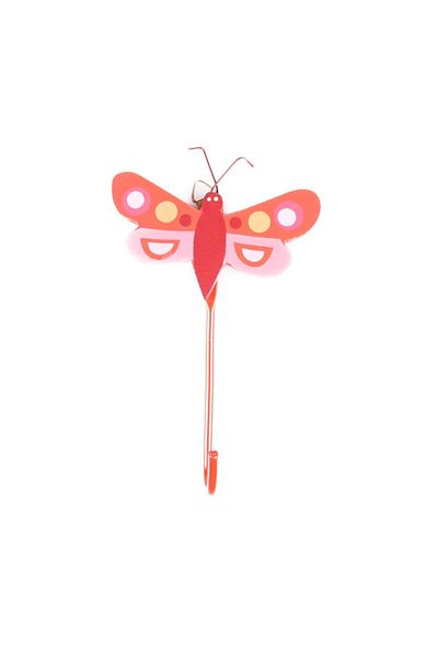 Bosphorus Wooden Single Hanger Butterfly Shaped 12x7x0,3cm