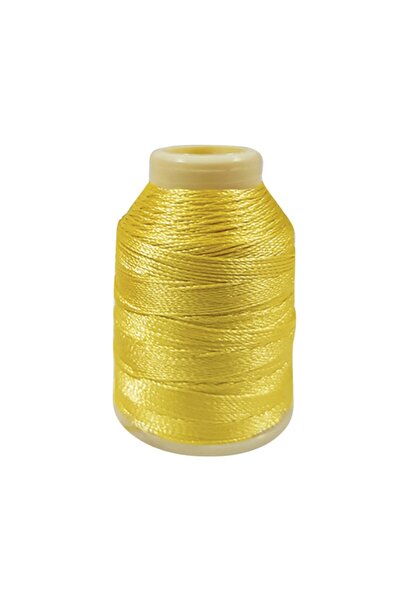 Akbel İplik دانتيل أصفر ليموني وطلاء وخيوط بانش - 20 جرام - اللون رقم 303