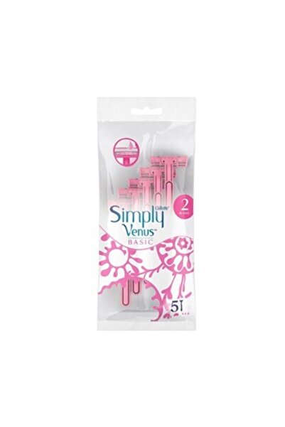 Gillette GilletteVenus Simply Venus 2 Basic Kadın Tıraş Bıçağı 5'li