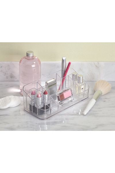 Bosphorus Cosmetic, Make-up Organizer Multi-Compartment Transparent 22x11x8cm