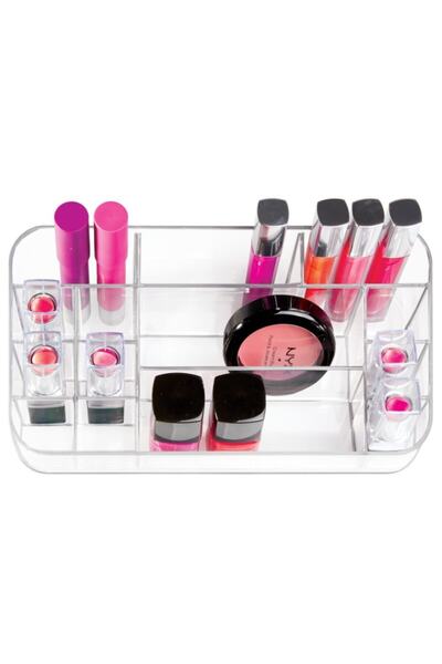 Bosphorus Cosmetic, Make-up Organizer Multi-Compartment Transparent 22x11x8cm