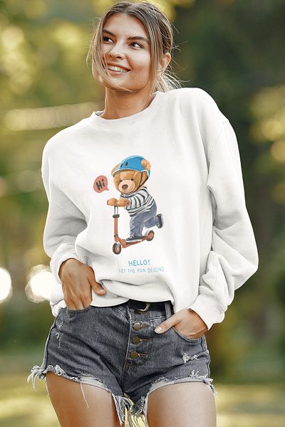 SUNFREE Φούτερ Unisex με στάμπα Teddy Bear