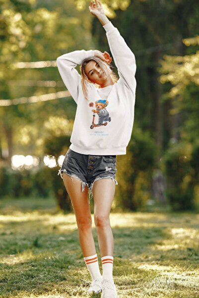 SUNFREE Φούτερ Unisex με στάμπα Teddy Bear