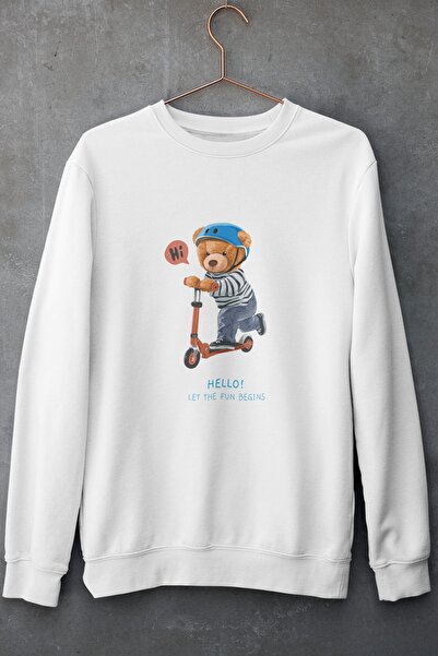 SUNFREE Φούτερ Unisex με στάμπα Teddy Bear