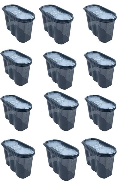 Buffer ® 12 حاوية تخزين طعام بمقياس 2 غطاء - 1.2 لتر - Sa930