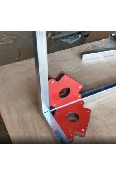 CEKSAN Manyetik Açılı Kaynak Tutucu Mıknatıs Manyetik Gönye 75lbs 4 lü Set Mıknatıslı Kaynak Gönyesi