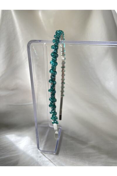 Pearly Handmade Зелена кристална корона