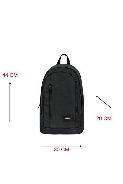 barberri Unisex Black Sports Backpack