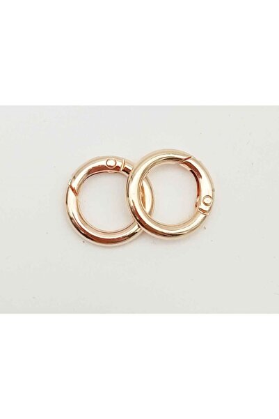 angel çanta aksesuar حلقة زنبركية صغيرة من الذهب الخفيف مكونة من قطعتين