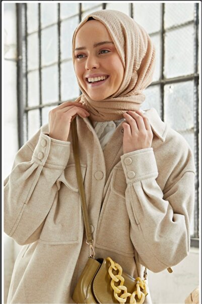 VALORSCARF Bej Bürümcük Şal