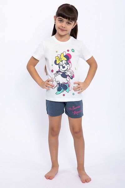 Minnie Mouse Disney Girl's Cream Shorts Set