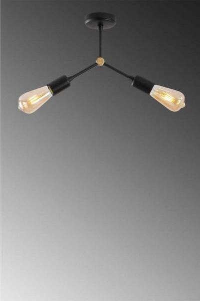 BSA LIGHTING Lina 2'li Siyah Tavan Avize