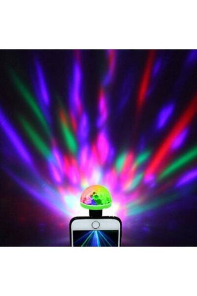 Raicon Sese Duyarlı Mini Disko Topu Usb Telefon Mikrofon Uyumlu