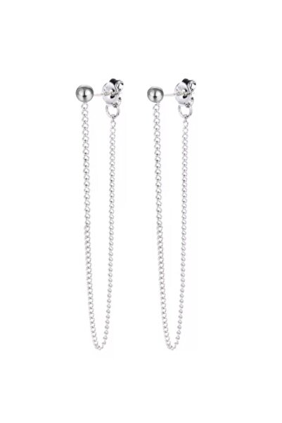 TakıConcept Çift Taraflı Zincirli Gothic Punk Küpe