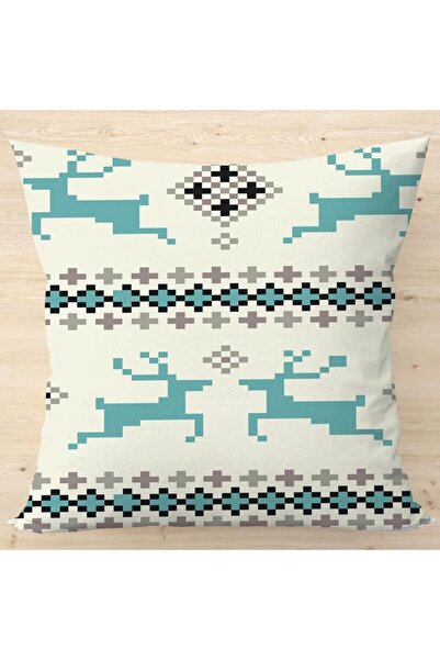 LadiesHome Husă de pernă cu design autentic, cu două fețe, 43x43