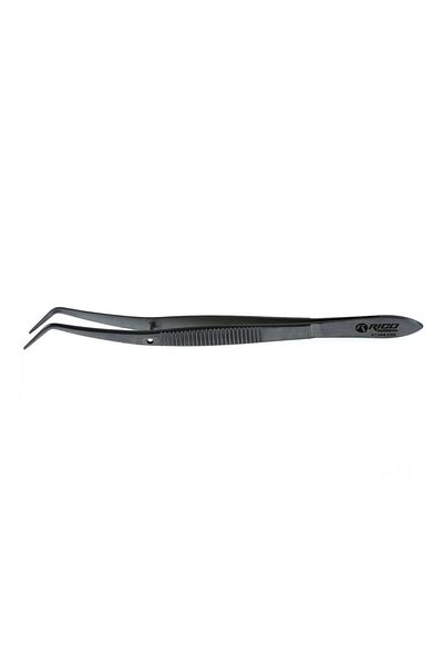 Rico Tweezers Hump Curved Tip with Guide Pin