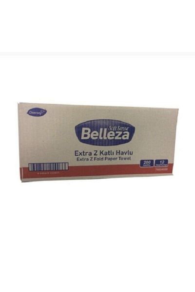 BELLEZA Long Extra Z Layer Dispenser Towel 20x24 Cm 200x12 Pack