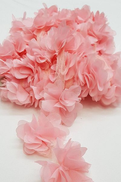 Aker Hediyelik Salmon Laser Rose 2m Laser Cut Rose Στολίδι Υλικό Συσκευασίας 24 τμχ Οργάντζα Ύφασμα Τεχνητά Λουλούδια