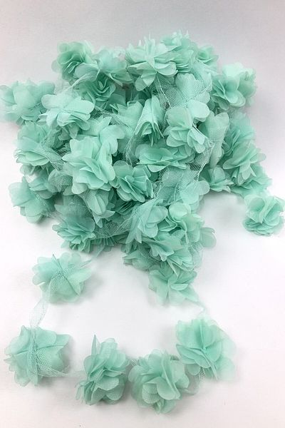 YENİ HEDİYELİK DÜNYAM Water Green Laser Rose 9m Laser Cut Rose Στολίδι Συσκευασία 120 τμχ Organza Fabric Τεχνητά Λουλούδια