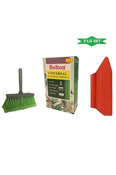 bolton 3'lü Set 500 Gr. Duvar Kağıdı Yapıştırıcısı Tutkalı (tutkal-spatula-fı...