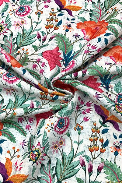 SUZANİ Doku Efektli Motif Desenli Dijital Baskılı Kumaş Kms-1358