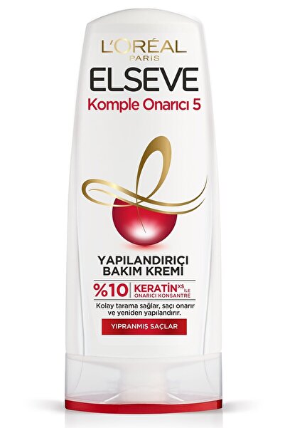 ELSEVE Loreal Saç Bakım Kremi Komple Onarıcı 5 Yapılandırıcı Bakım Yıpranmış Saçlar 375 Ml