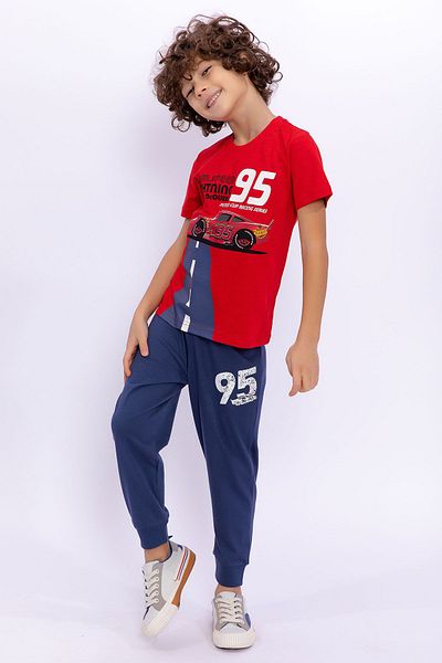 Boys red cheap sweatsuit