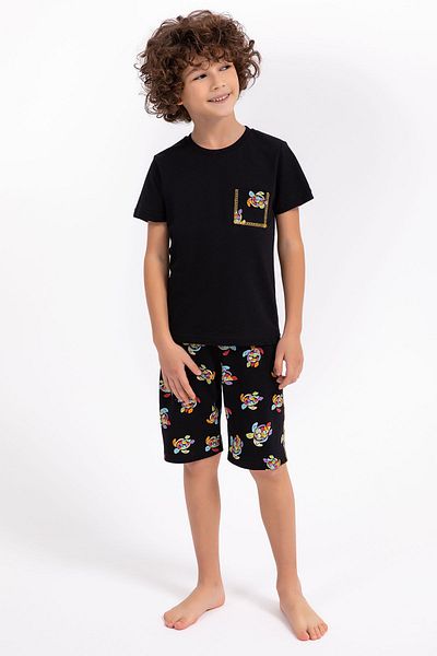 Arnetta Love Turtles Black Boy Bermuda Suit
