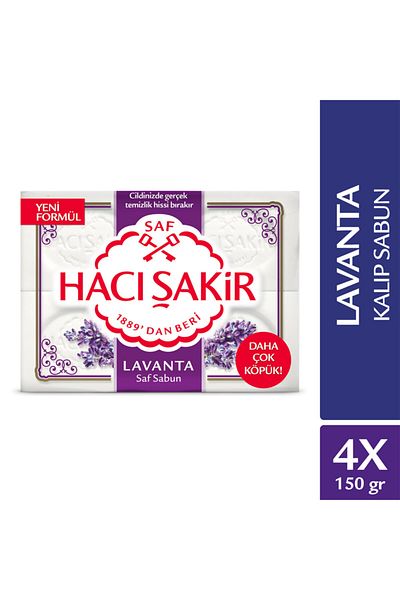 Hacı Şakir Lavender White Mold Soap 4x150 gr