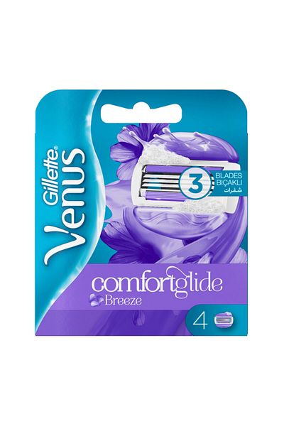 Gillette Venus Breeze Replacement Women's Shaving Blade Set of 4