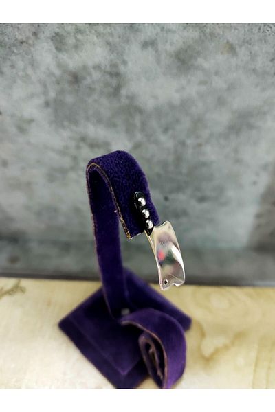 sarıyer silver أقراط من الفولاذ على شكل صف