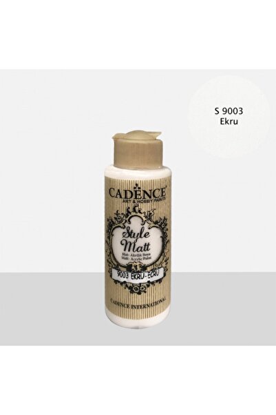Cadence Style Mat Akrilik Boya S-9003 Ekru 120ml