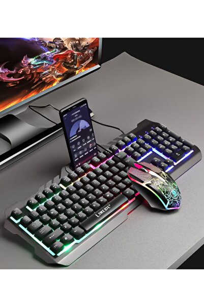 Lime Rgb Aydınlatmalı Gaming Klavye Ve Mouse Seti