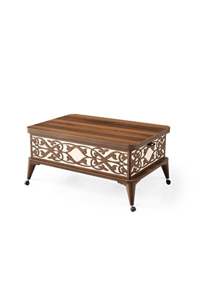 ZERENLAND 411 Tekerlekli Akıllı Sehpa, Sihirli Sehpa, Açılır Orta Sehpa, Lapt...