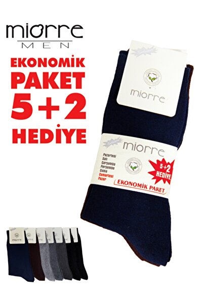 Miorre Σετ 7 βαμβακερών ανδρικών κάλτσες Daily Classic