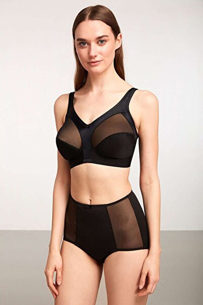 Kom Біанка Бездротовий і безкапсульний бюстгальтер-суппертер, чорний (2 штуки)