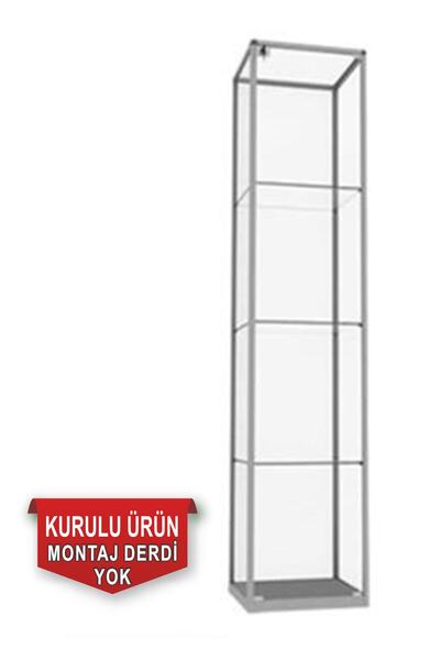 Medyanet Camlı Vitrin - Camlı Dolap - Camlı Koleksiyon Vitrini - Cam Raf - Ku...