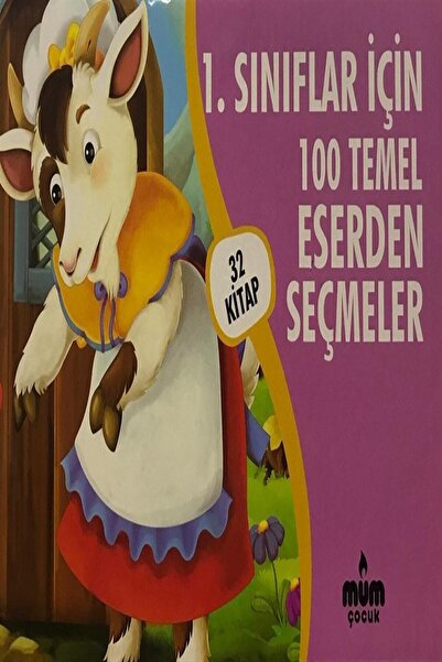 Mum Yayınları 1. Sınıflar İçin 100 Temel Eserden Seçmeler (32 Kitap Kutulu) -...