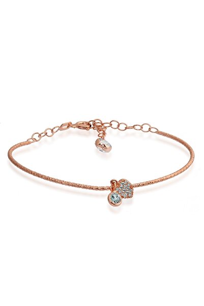 Argentum Concept 925 Ayar Gümüş Kalp Figürlü Bilekten Geçmeli Kelepçe - B043101