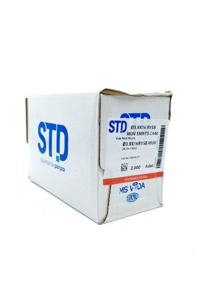 Std Pul Başlı Akıllı Vida Rysb 3.9x16 Mm 2000 Adet