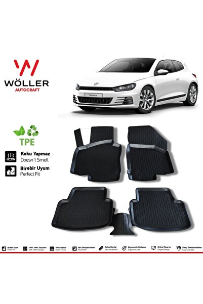 wöller Volkswagen Scirocco Paspas 2009 Sonrası 3d Havuzlu Paspas