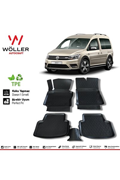 wöller Volkswagen Caddy Paspas 2015 2020 Arası 3d Havuzlu Paspas