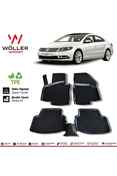 wöller Volkswagen Passat Cc Paspas 2008 2015 Arası Uyumlu 3d Havuzlu Paspas